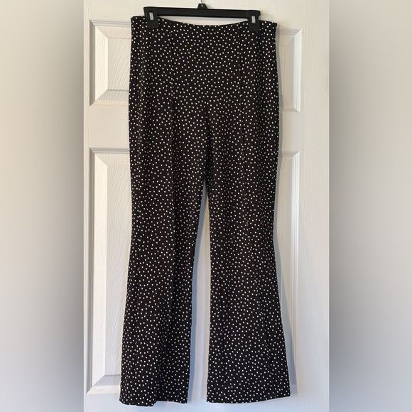 Maeve Pants - Maeve The Margot Black Pants with Heart Pattern Size S EUC